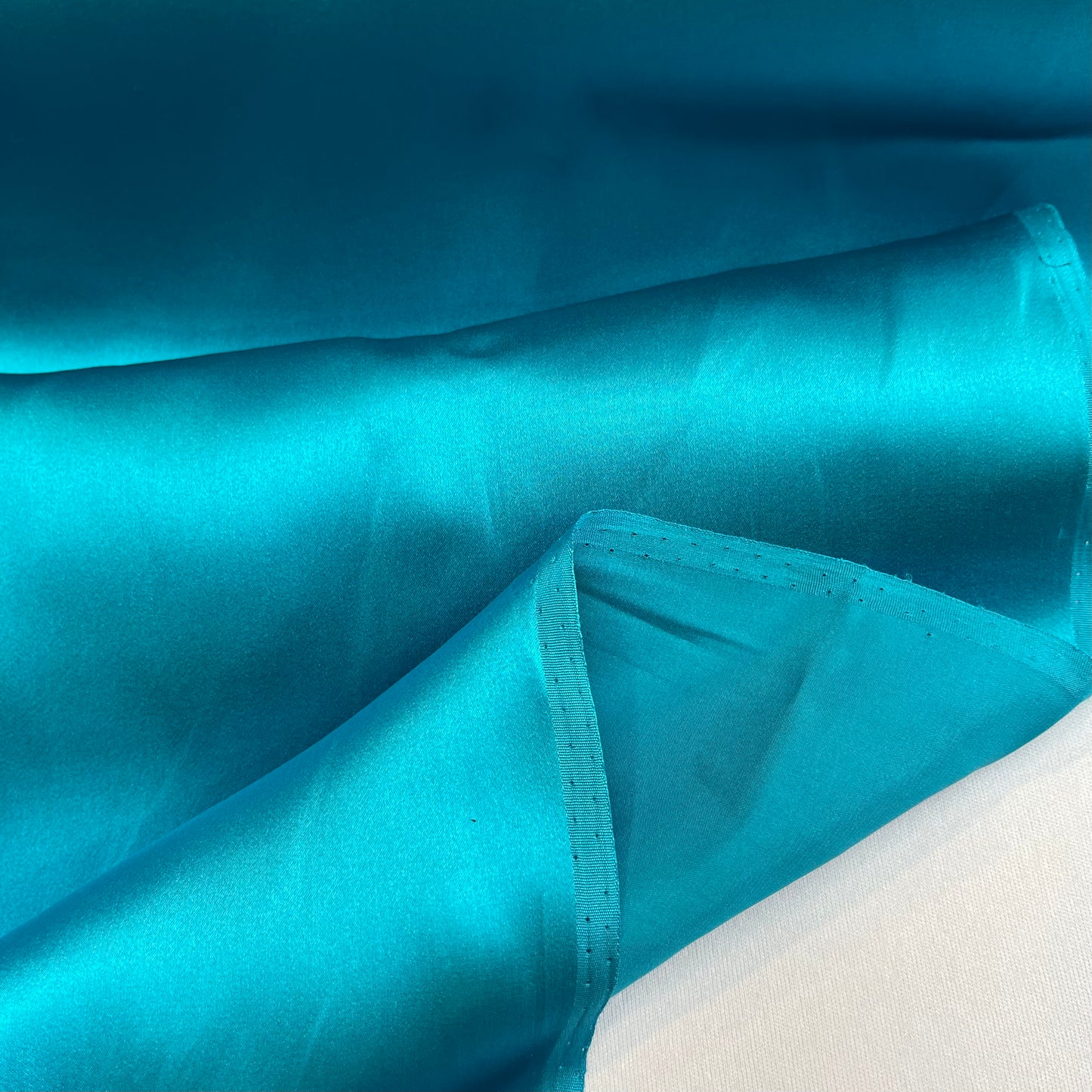 Aquamarine Silk Satin