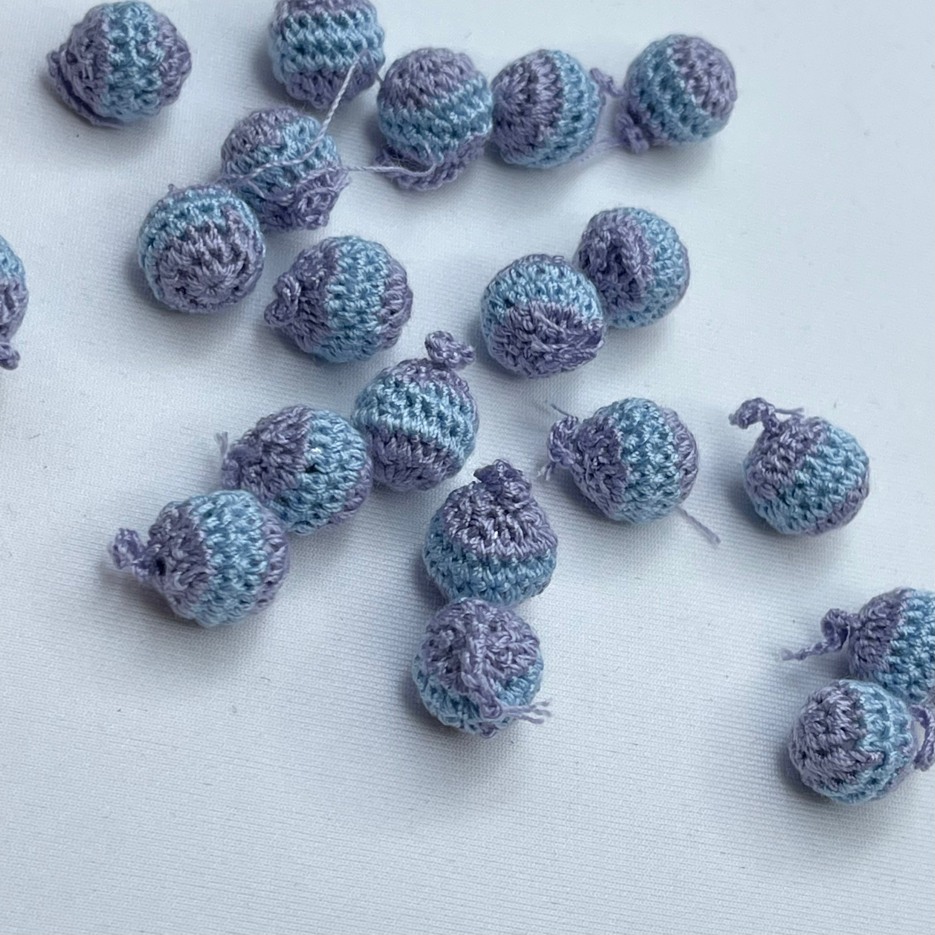 Bubble Berry Stripe Crochet Bobble Button – The Maker Society