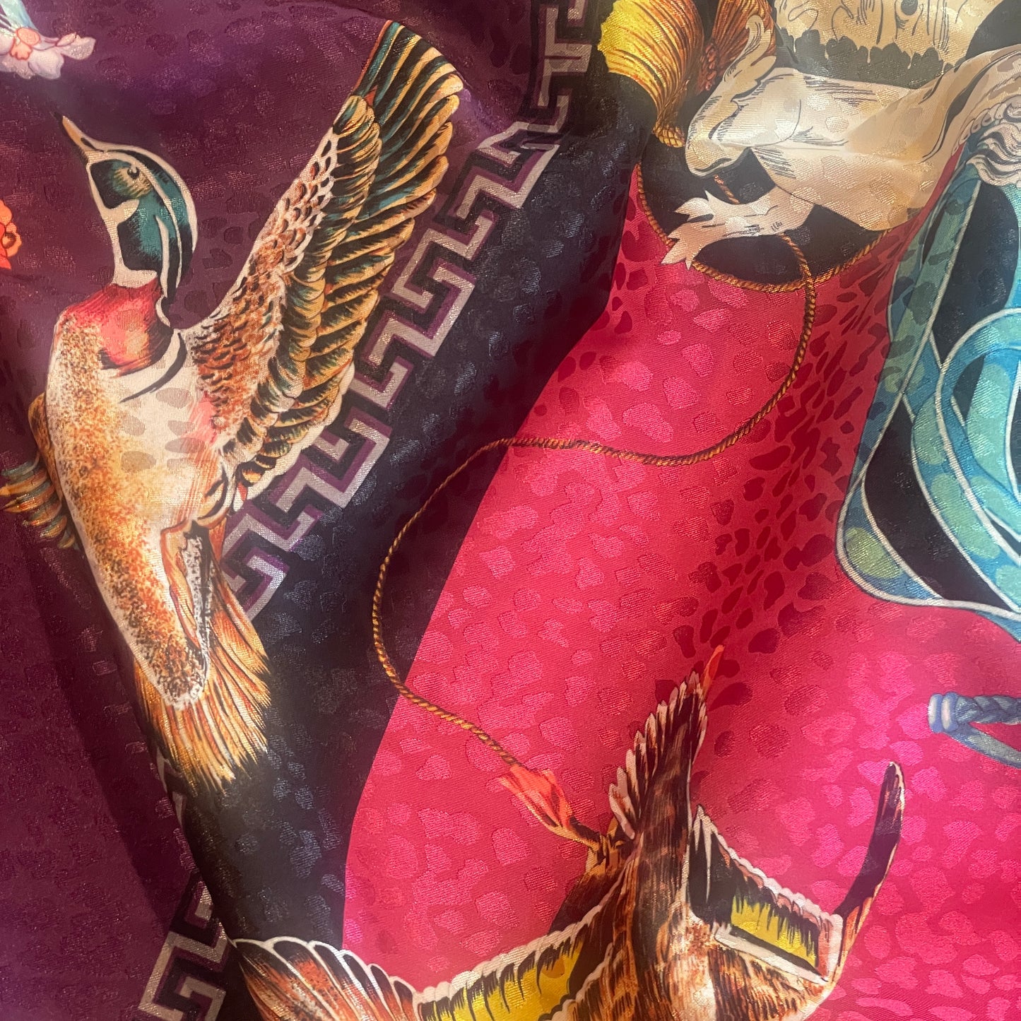 Flight of fantasy jacquard  satin