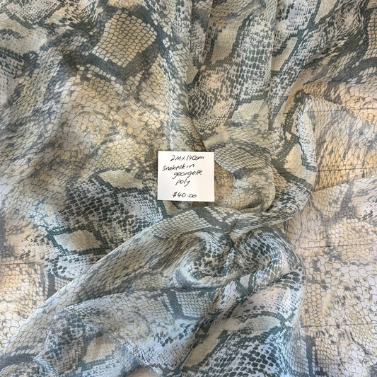 2m Snakeskin Georgette