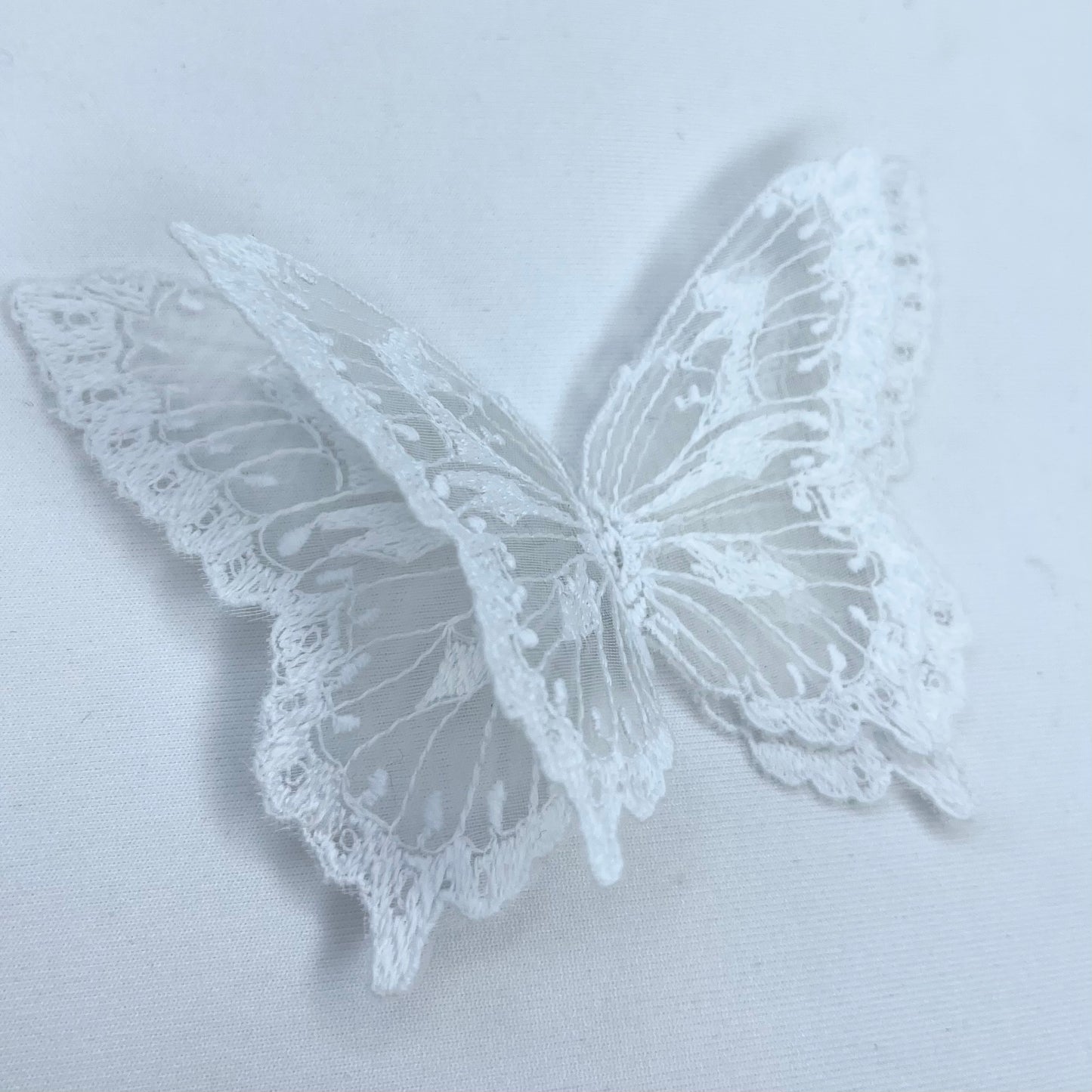 White 3D Butterfly Medium