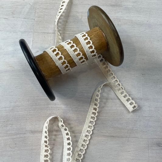 Cream Mini Loop Trim