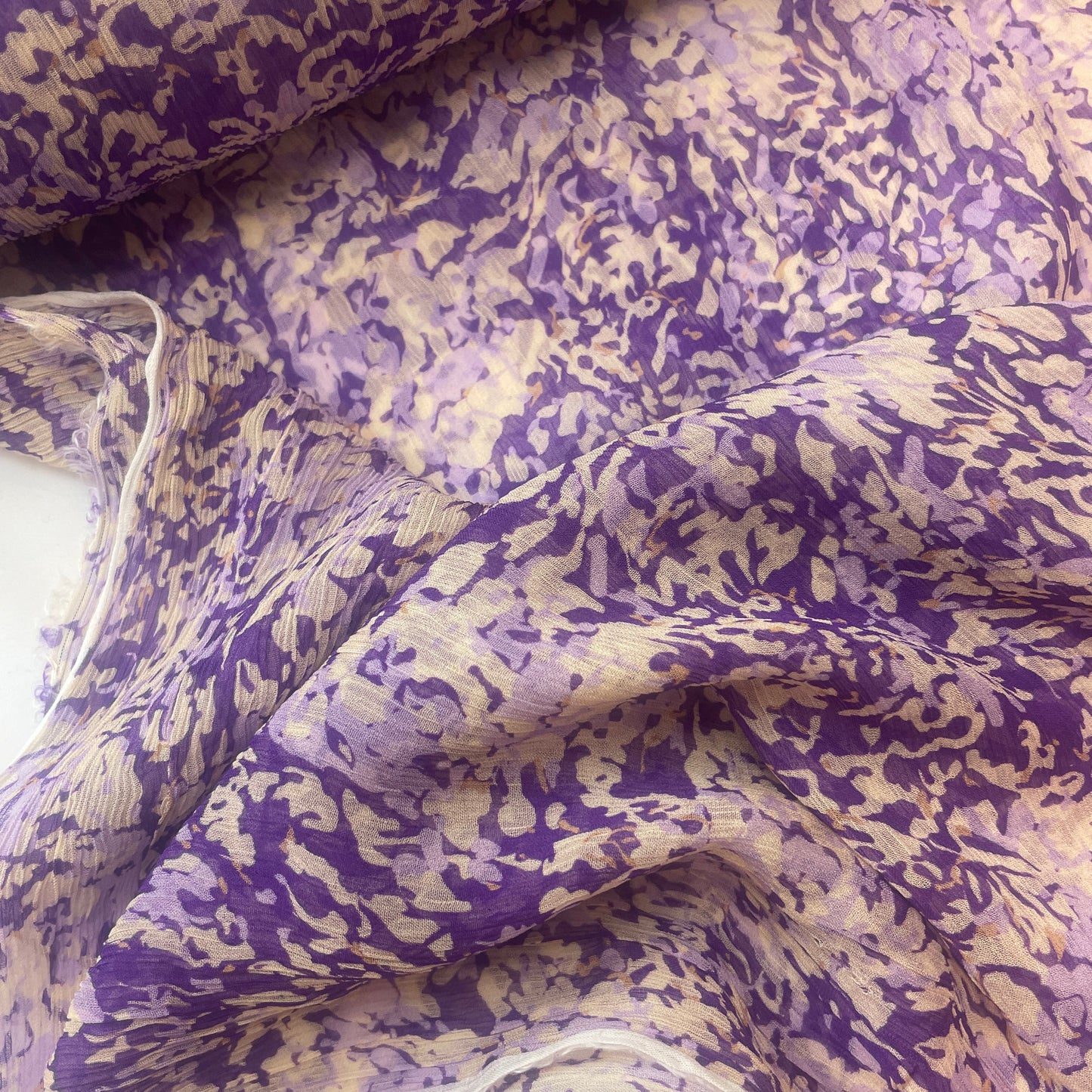 Purple haze Crinkle Viscose Georgette