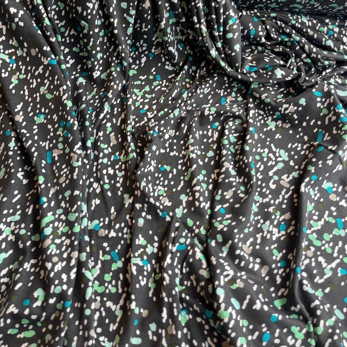 Aqua speckles jersey