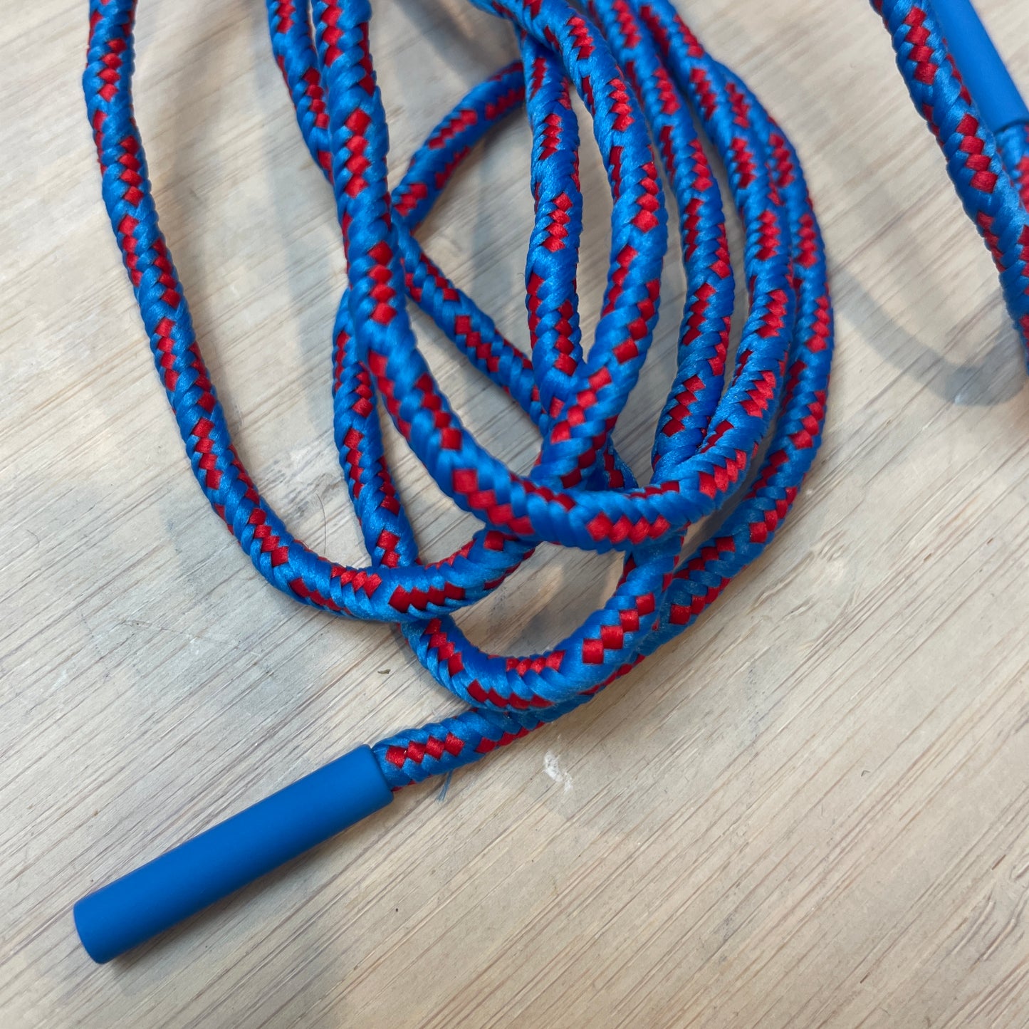 Royal red  stripe toggled cord tie 110cm