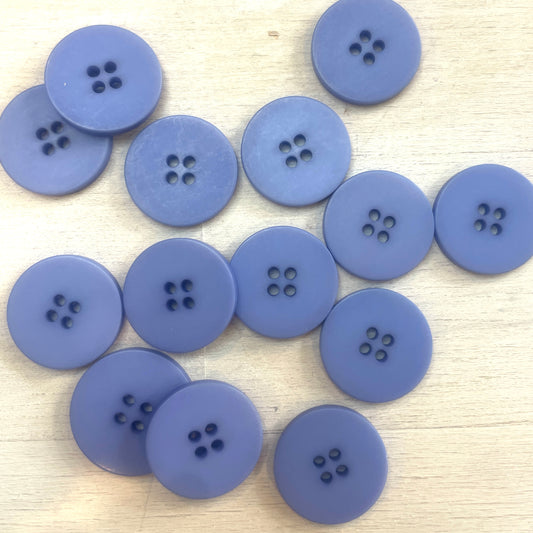 20mm Jacaranda matte 4hole button