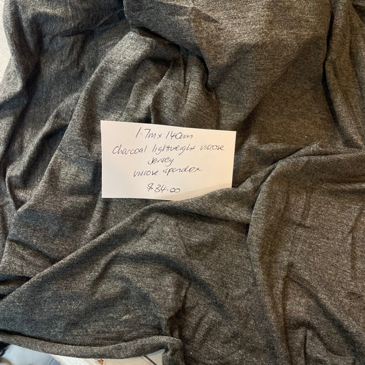 1.7m Charcoal Viscose Jersey