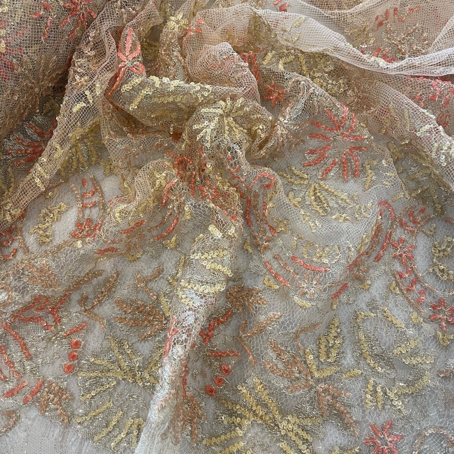 Riechers Marescot sunset French sequin lace