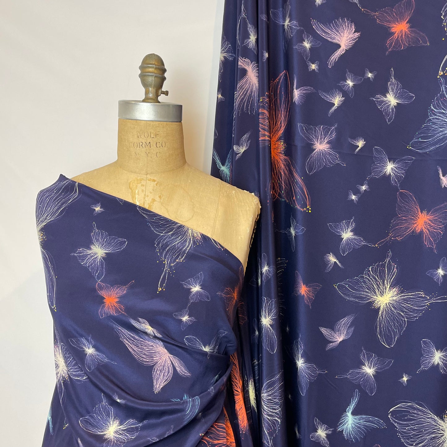 Butterfly Galaxy Silk Crepe de Chine