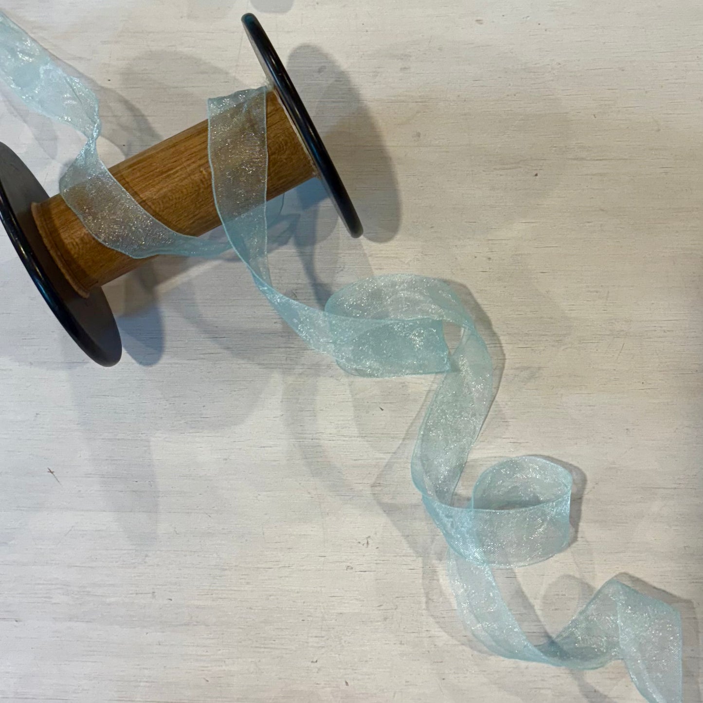Blue Ice Organza Ribbon