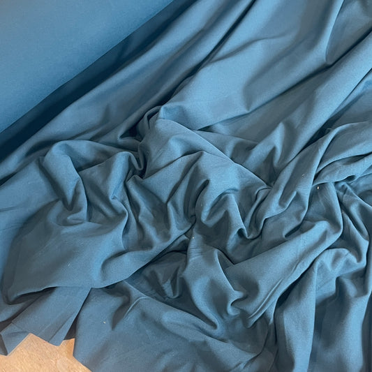 teal lightweight  slinky 4 way stretch Jersey