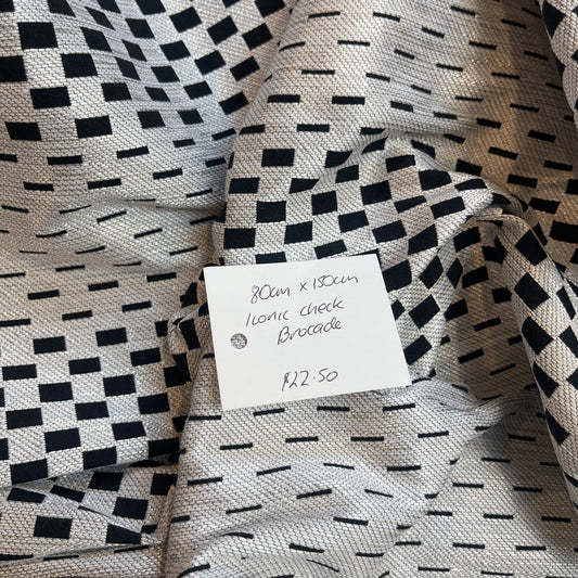 80cm Iconic Check Italian Brocade