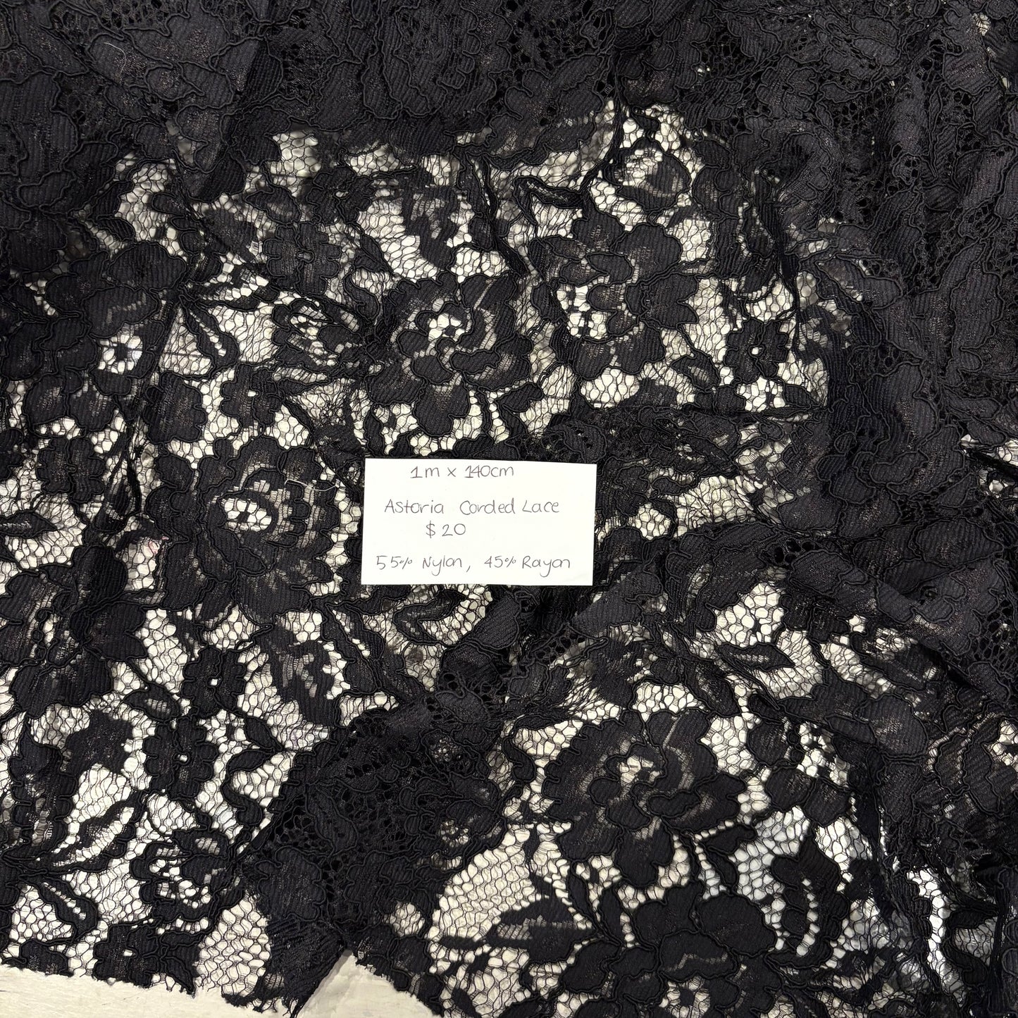 1m Astoria Corded Lace