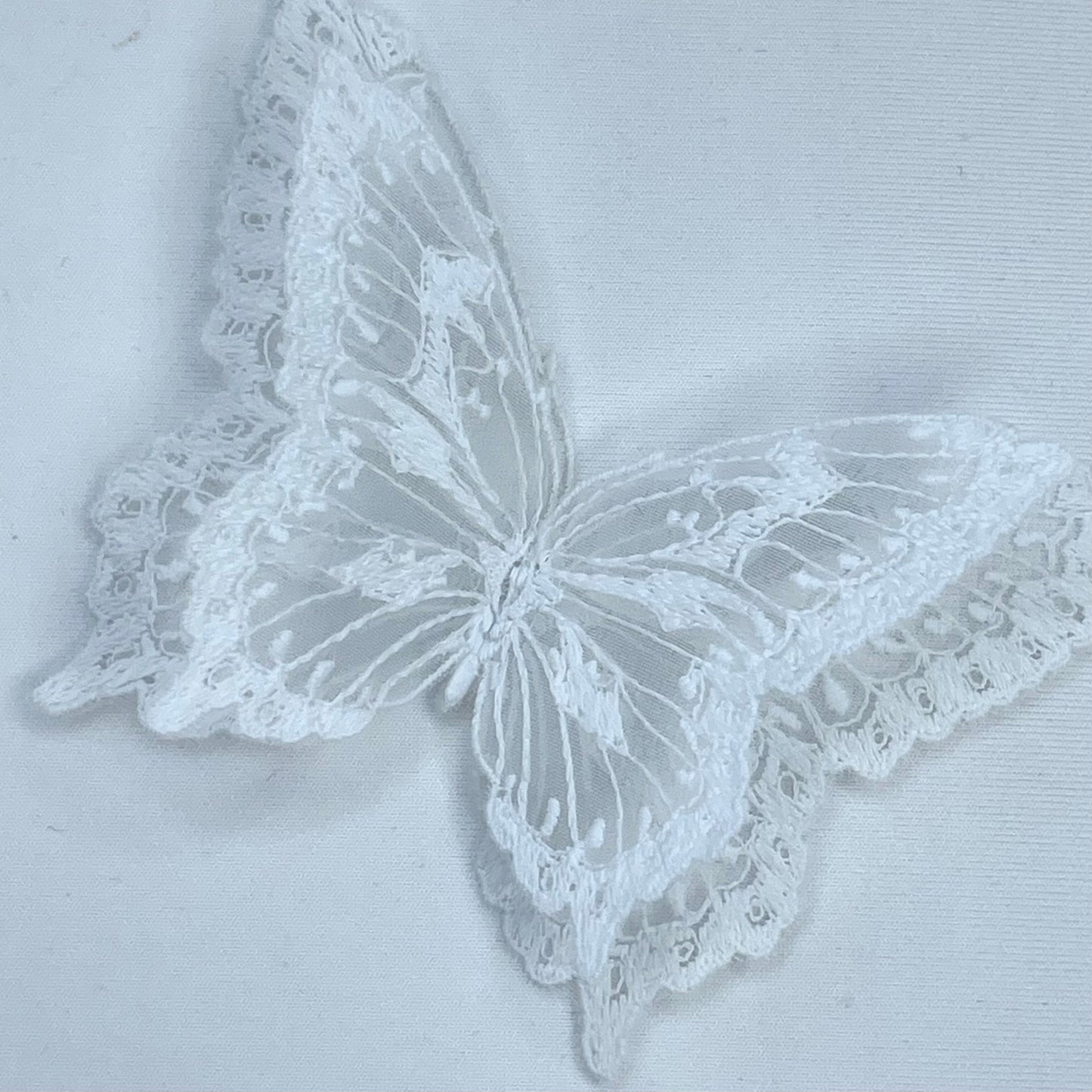 White 3D Butterfly Medium