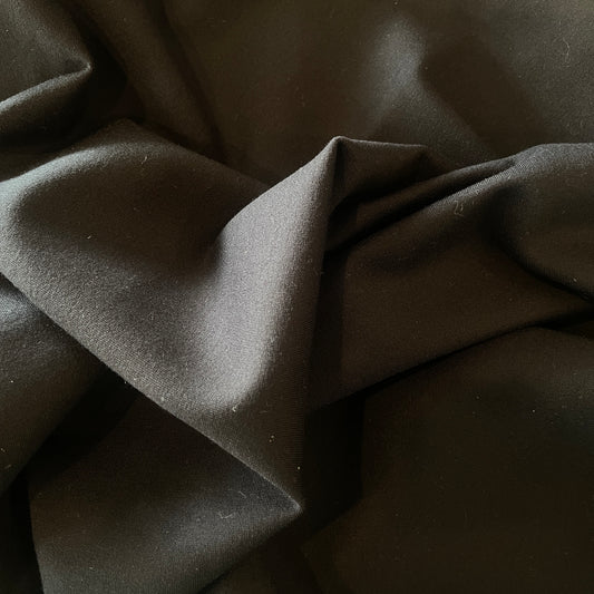 60cm black ponte double knit