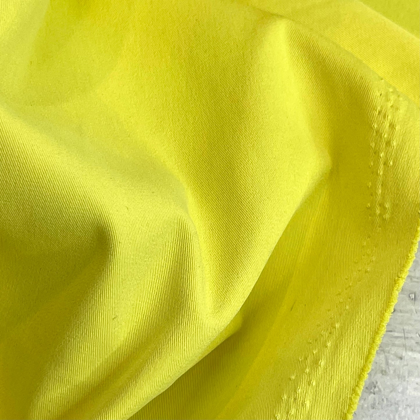 Monte Carlo Yellow Stretch Gaberdine