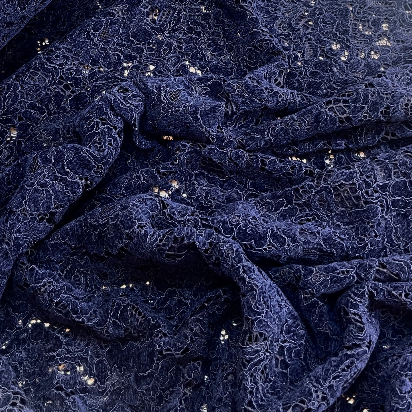 Nightscape flocked lace
