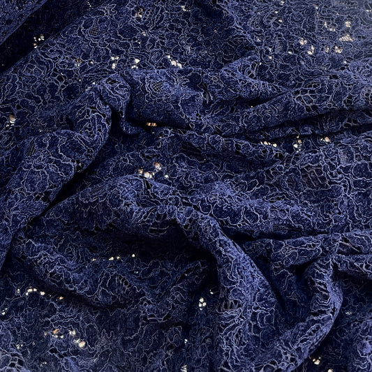 Nightscape flocked lace