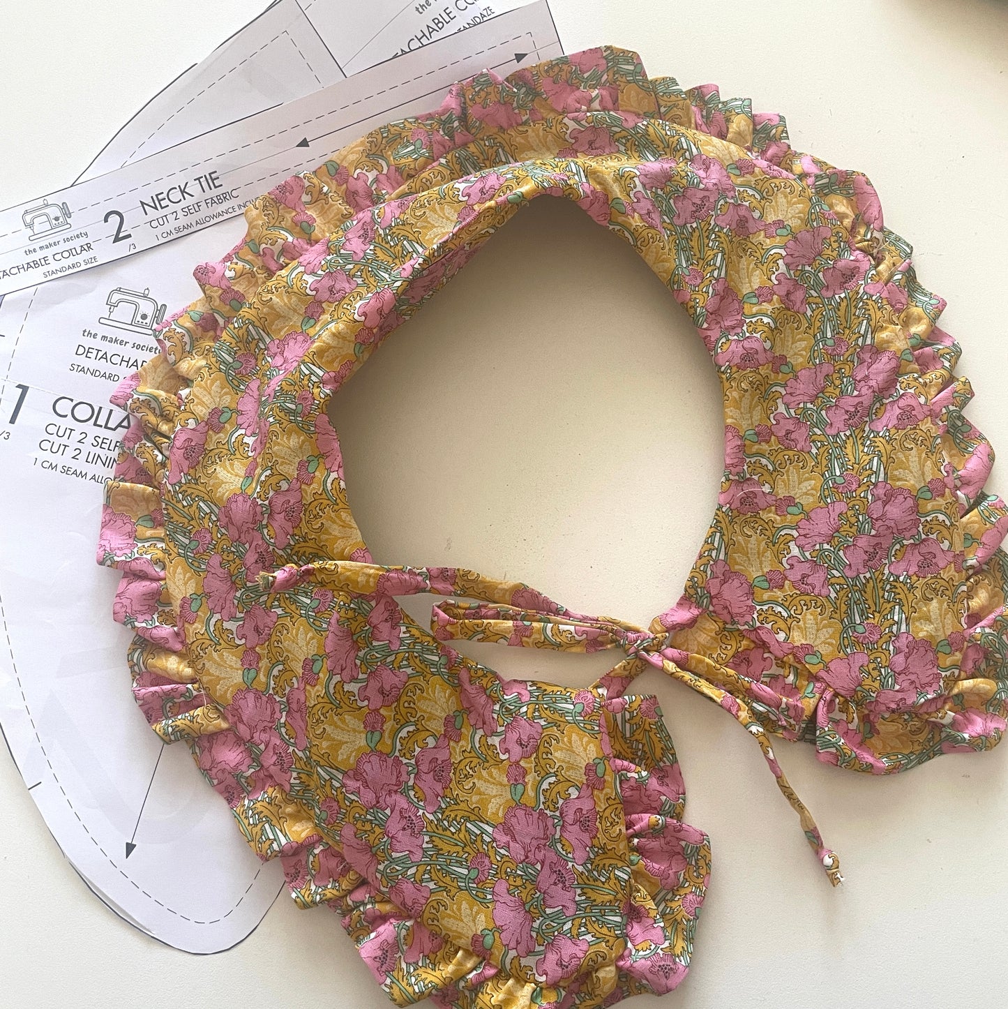 The Maker society detachable collar pattern