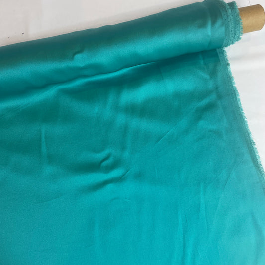 Jade silk satin