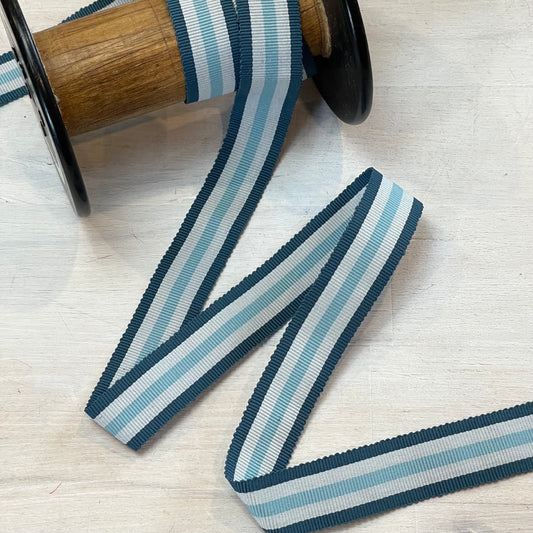 Tilbury Stripe 20mm Gross Grain Ribbon