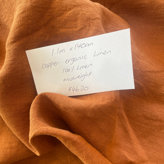 1.1m copper Organic Linen