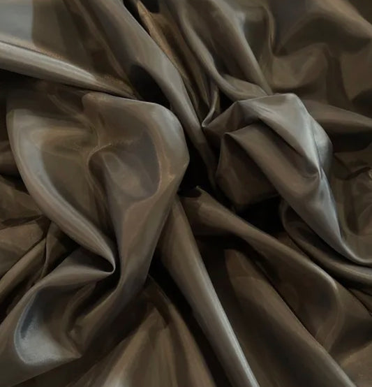 Steel grey polyester dress lining