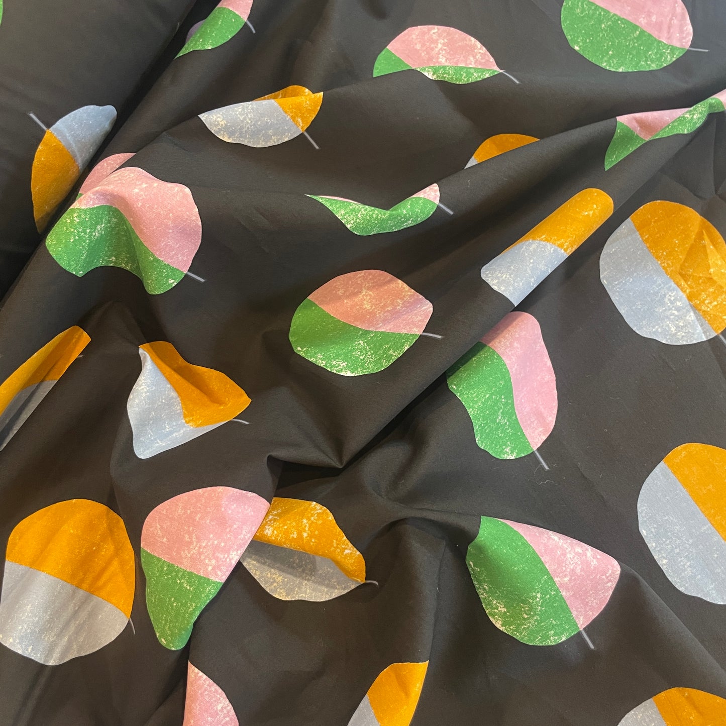 Retro spot stretch Cotton Shirting