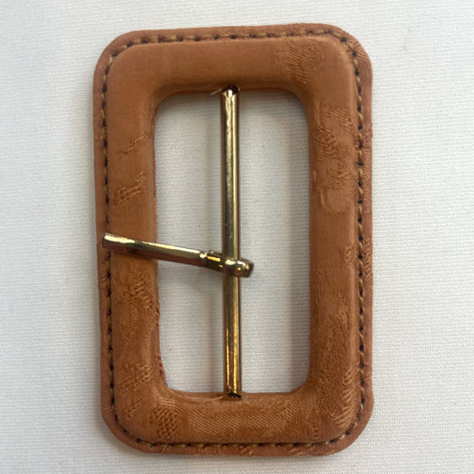 Tan jacquard buckle