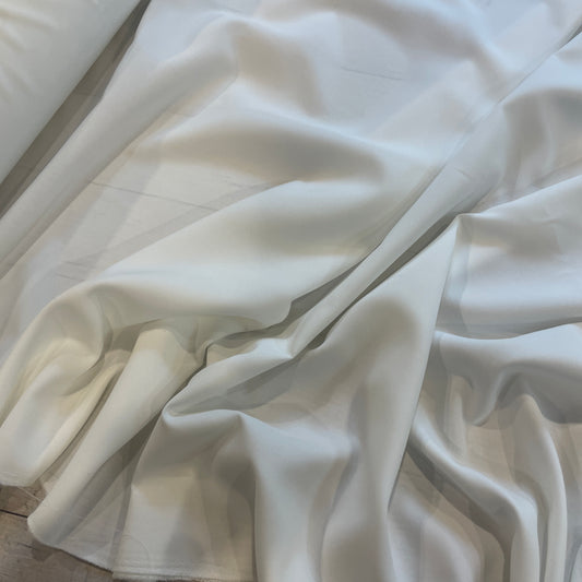 pale ivory stretch crepe de chine