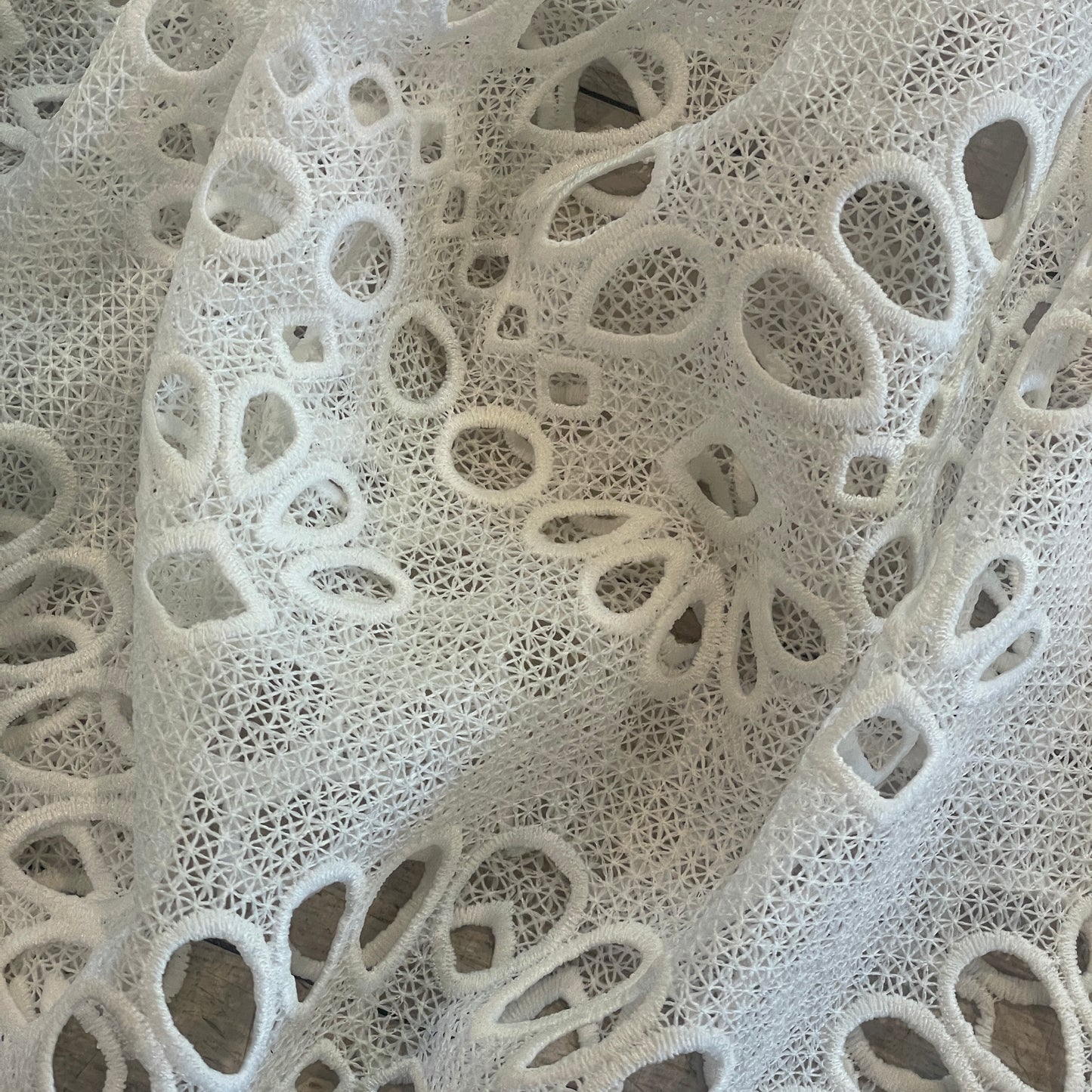 Tear drop white Guipure Lace
