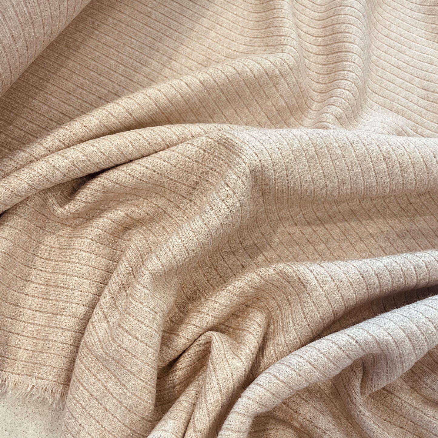 Blush ribbed lightweight jumper knit