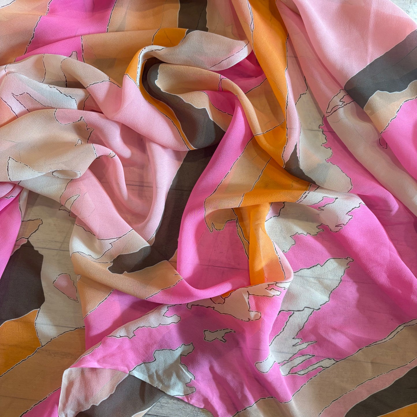 2.55m Highlighter Chiffon