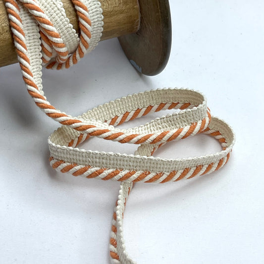 Mandarin Stripe Cotton Piping