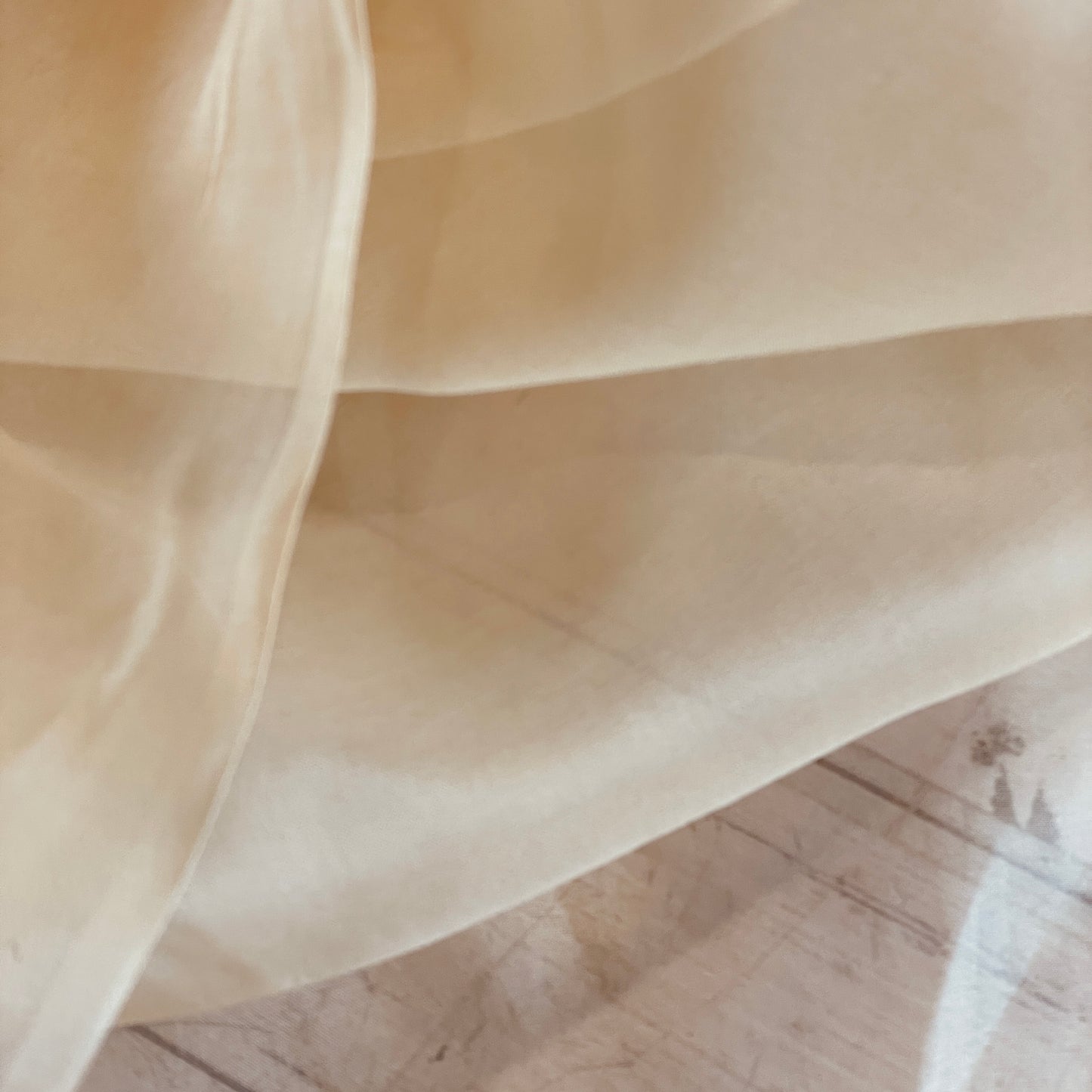 Burnt butter Silk Organza