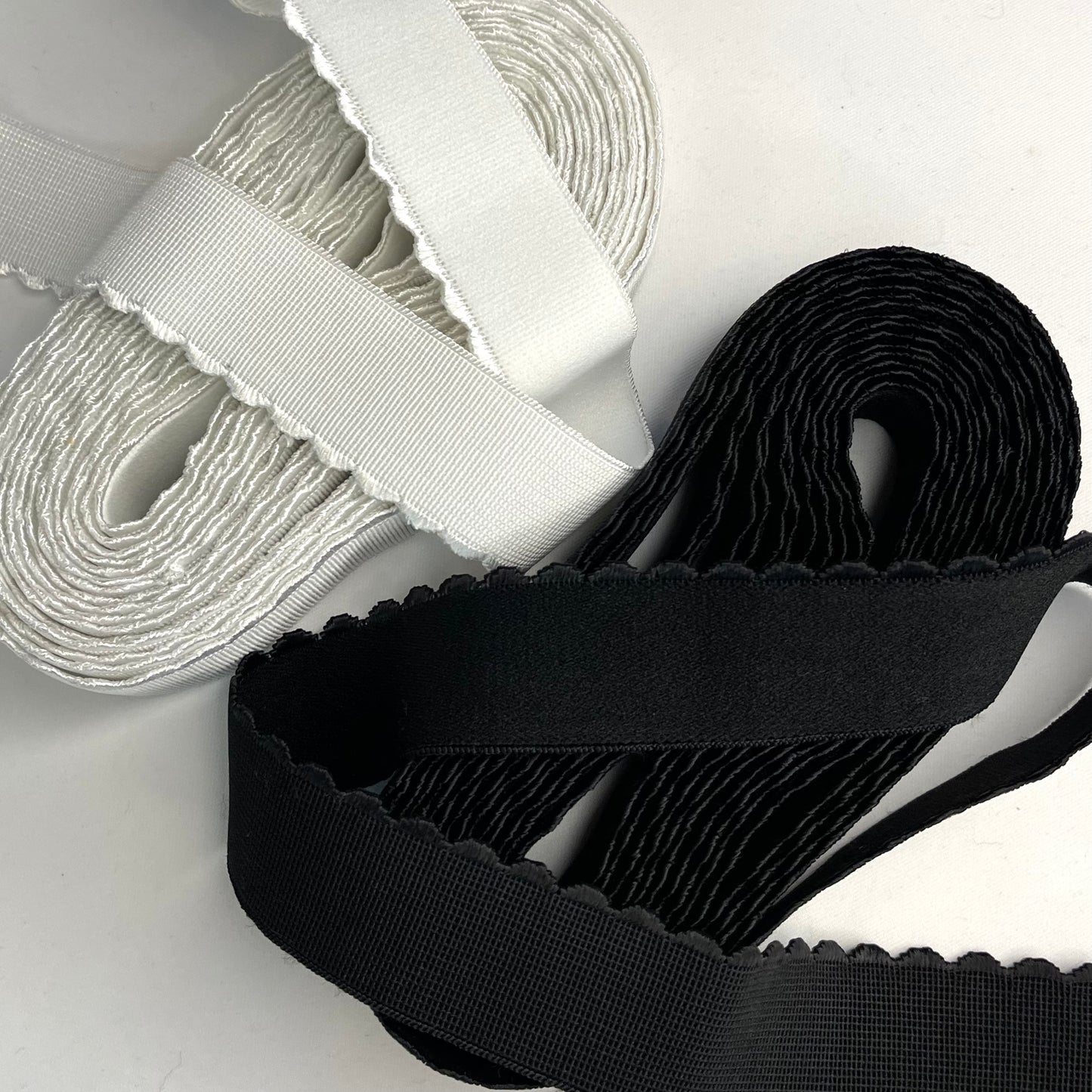 30mm Brushed Back Picot Braided Elastic