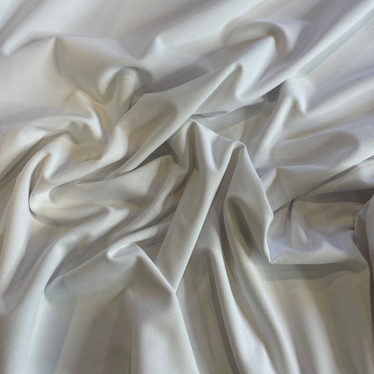 Ice cream white crepe jersey