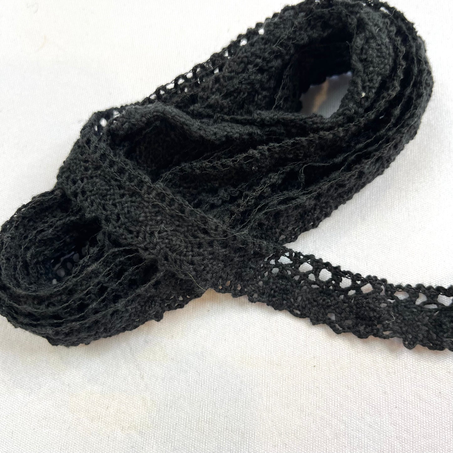 2.6mtrs  Black Cotton Lace