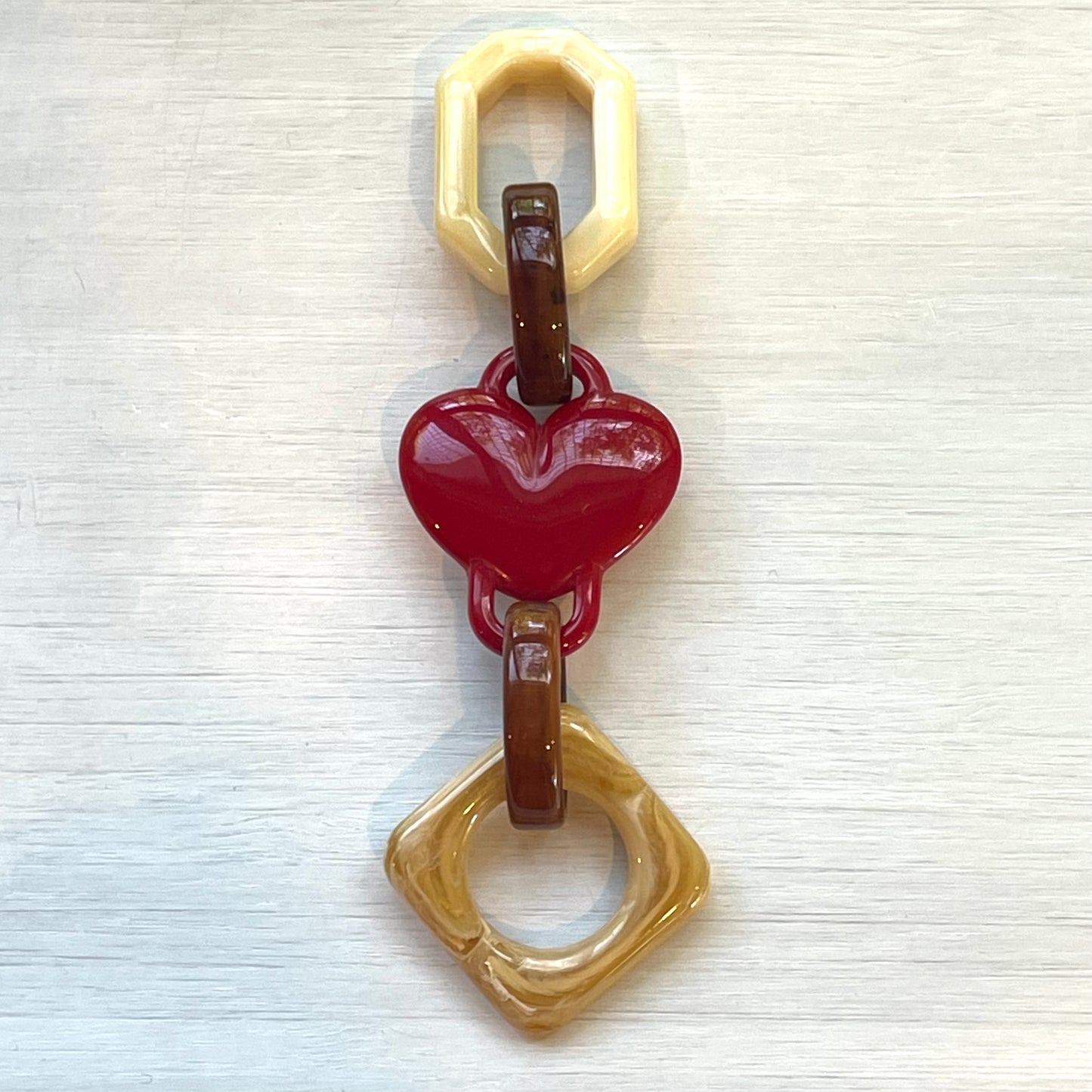 Red Plastic Heart Decorative Accessory