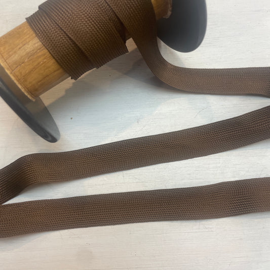 Chocolate Rayon Braided Tape