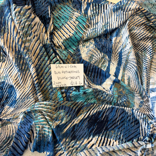 65cm Blue Reflections Viscose Jersey