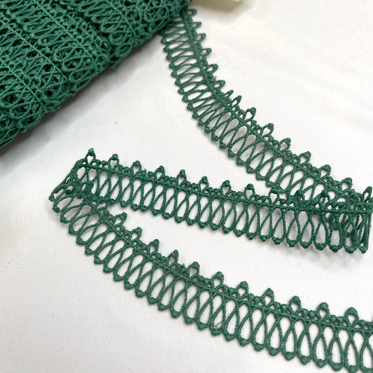 Callie Emerald Guipure Edging Lace