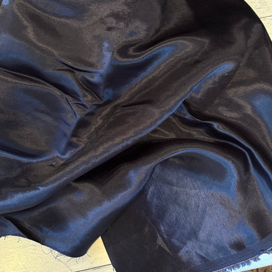 60cm Midnight Navy Rayon Satin