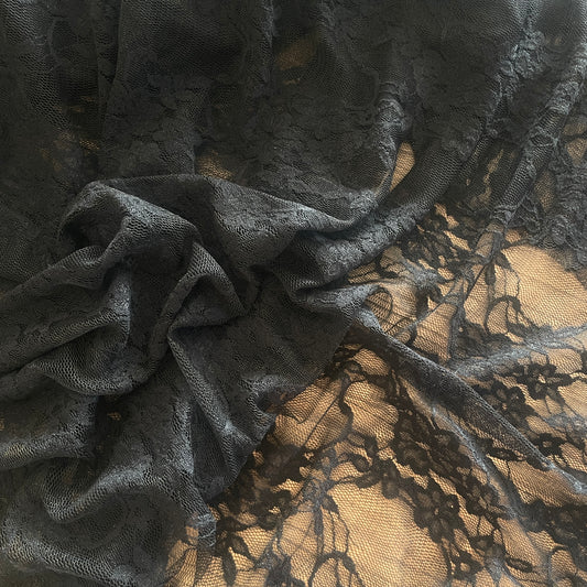 2m black stretch lace