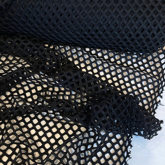 Black Open Stretch Mesh