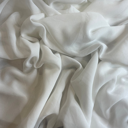 Vivid white georgette