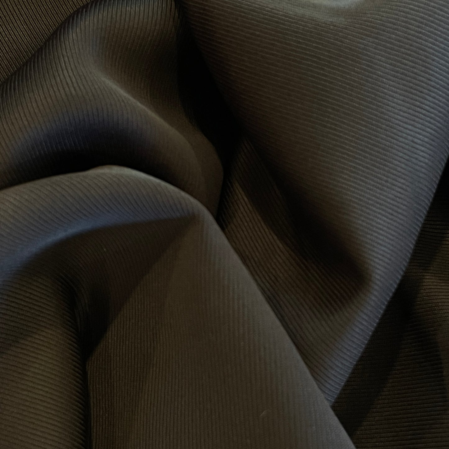 Brandi black twill satin