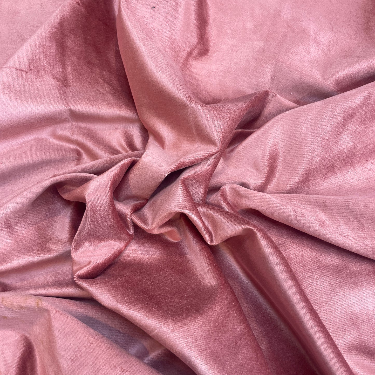 Dusty pink stretch woven velvet