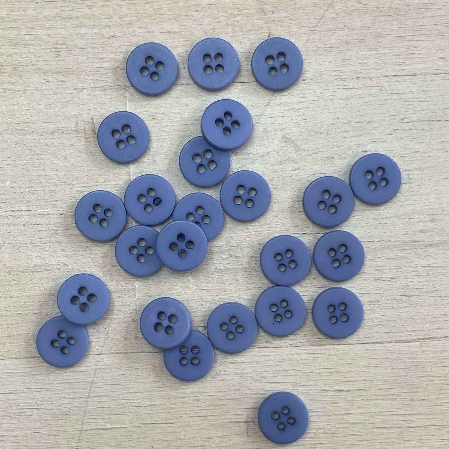 10mm Jacaranda matte 4hole button