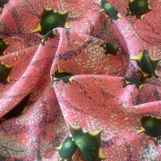 80cm pink sunflower silk crepe de chine